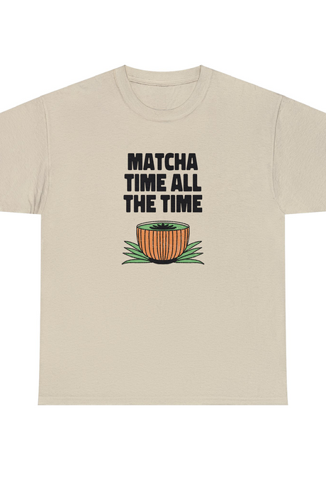 Matcha Time All The Time Graphic T Shirt