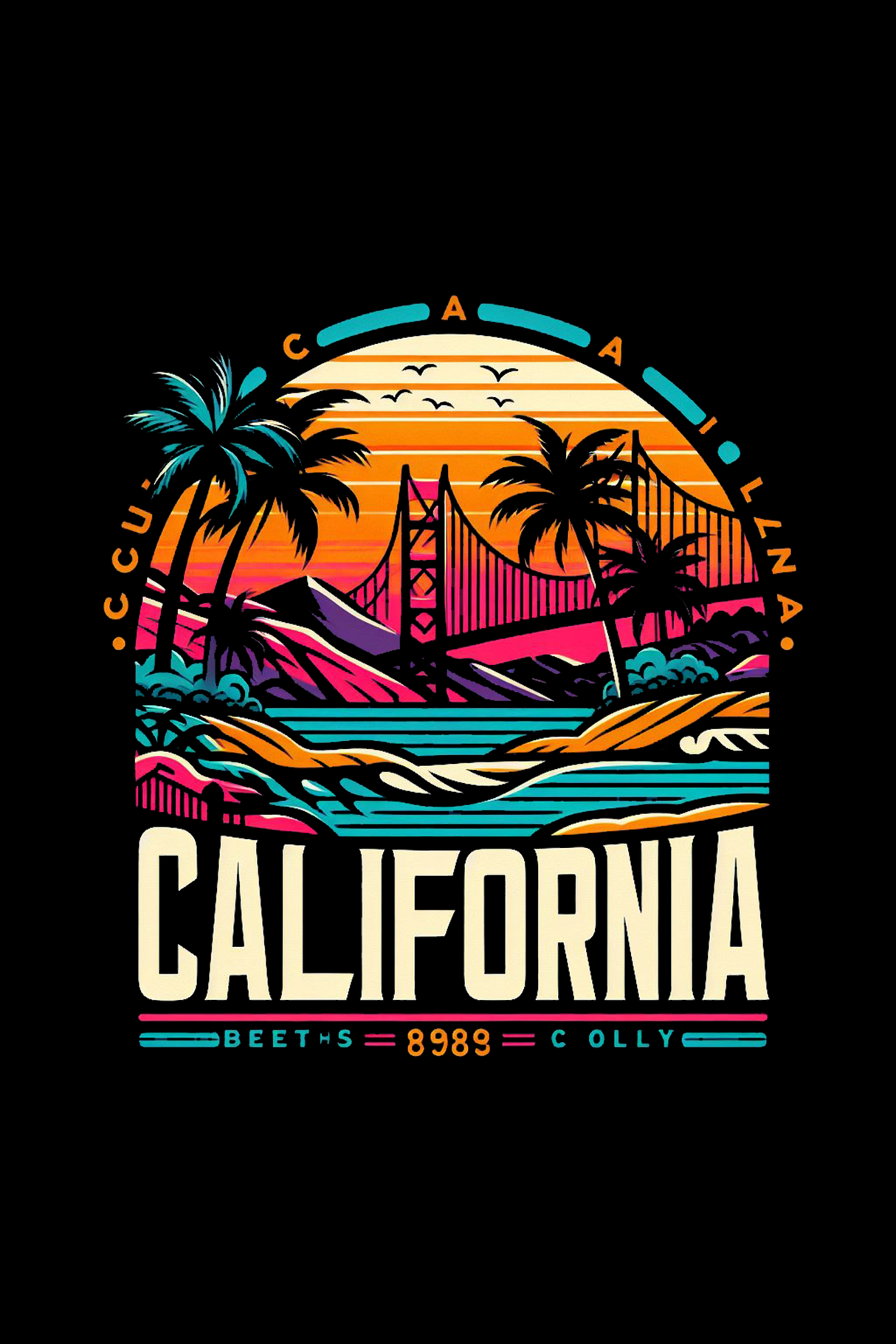 California Graphic Tee Shirt