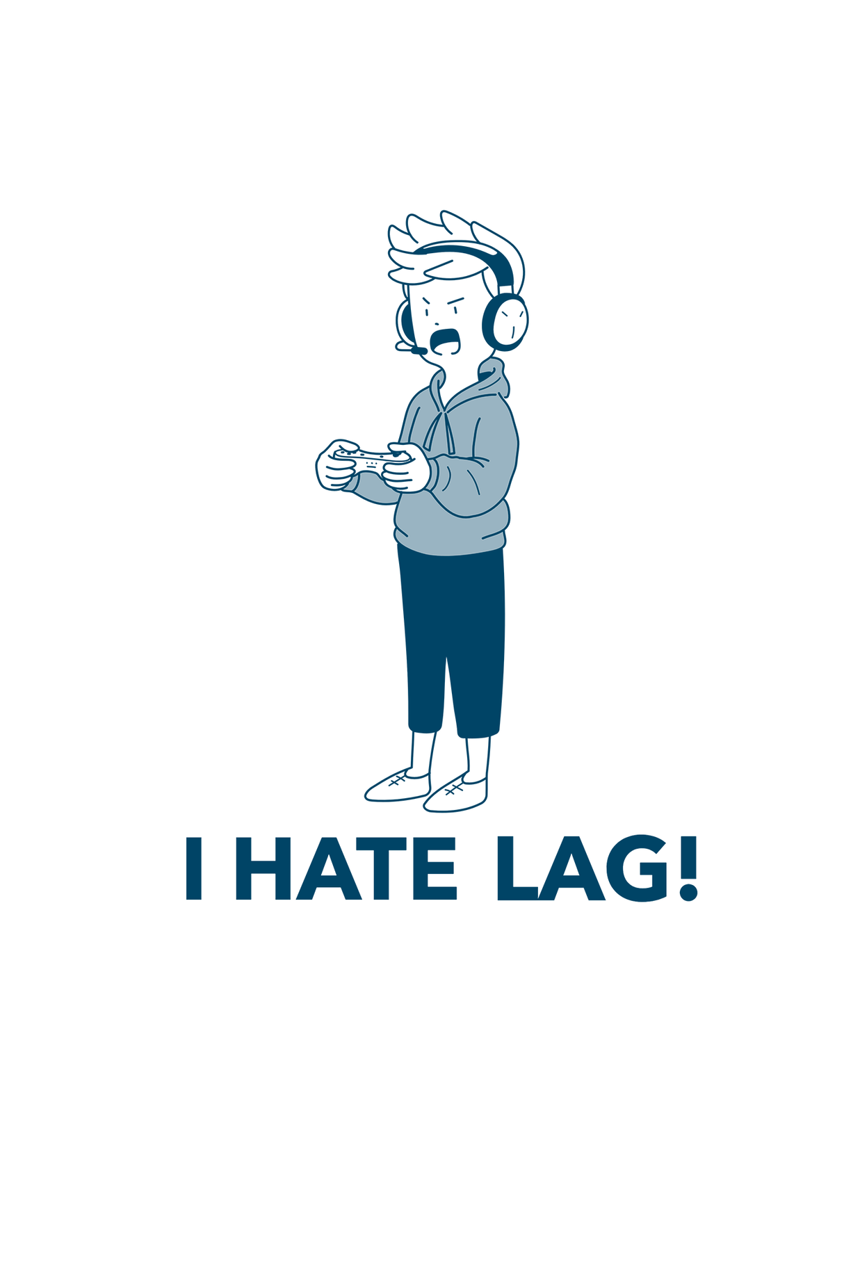 I Hate Lag Graphic T Shirt