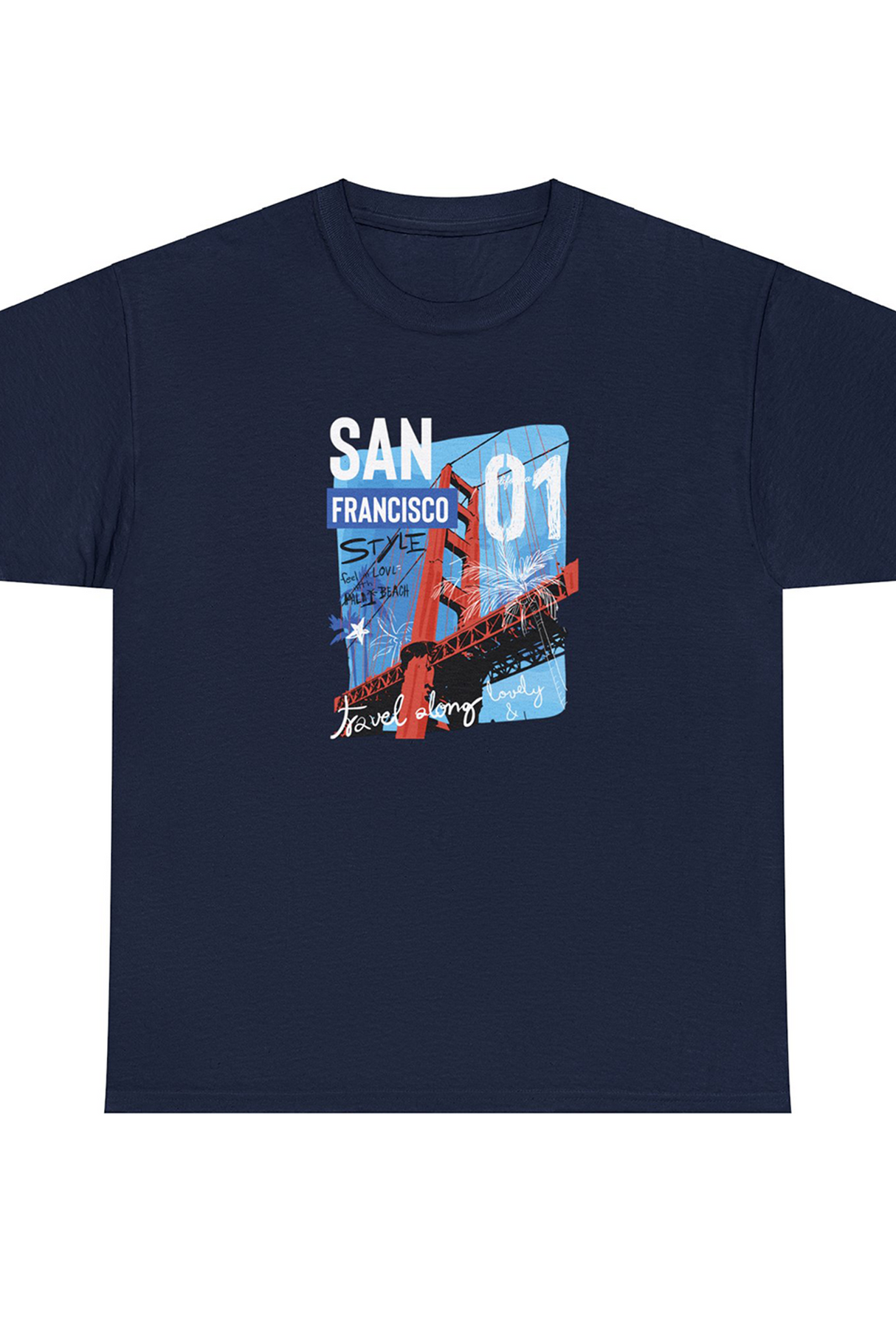 San Francisco Travel Along Graphic T Shirt