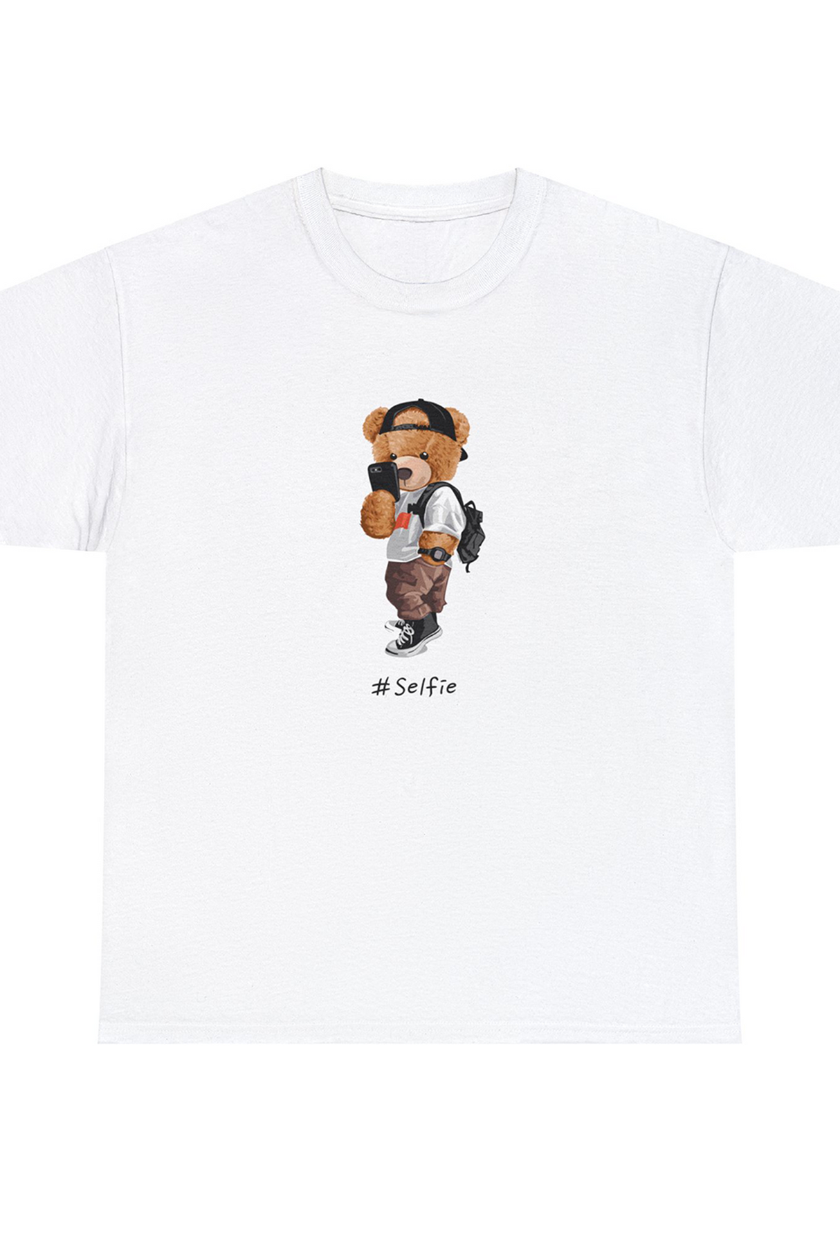 Teddy Bear Selfie Graphic T Shirt