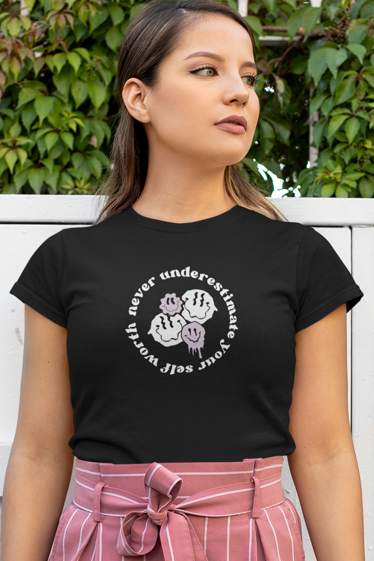 Never Underestimate Your Self Worth Graphic Tee Shirt