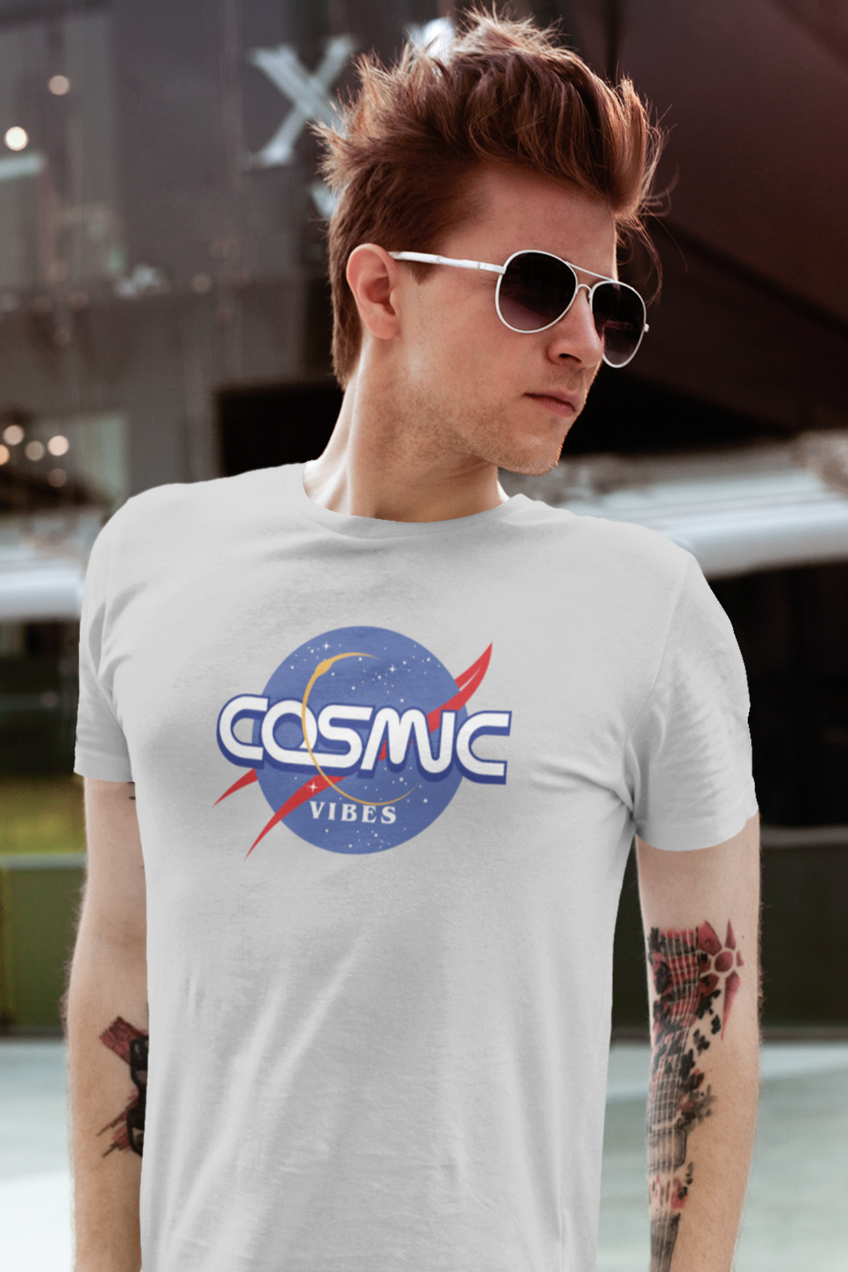 Cosmic Vibes Graphic Tee Shirt