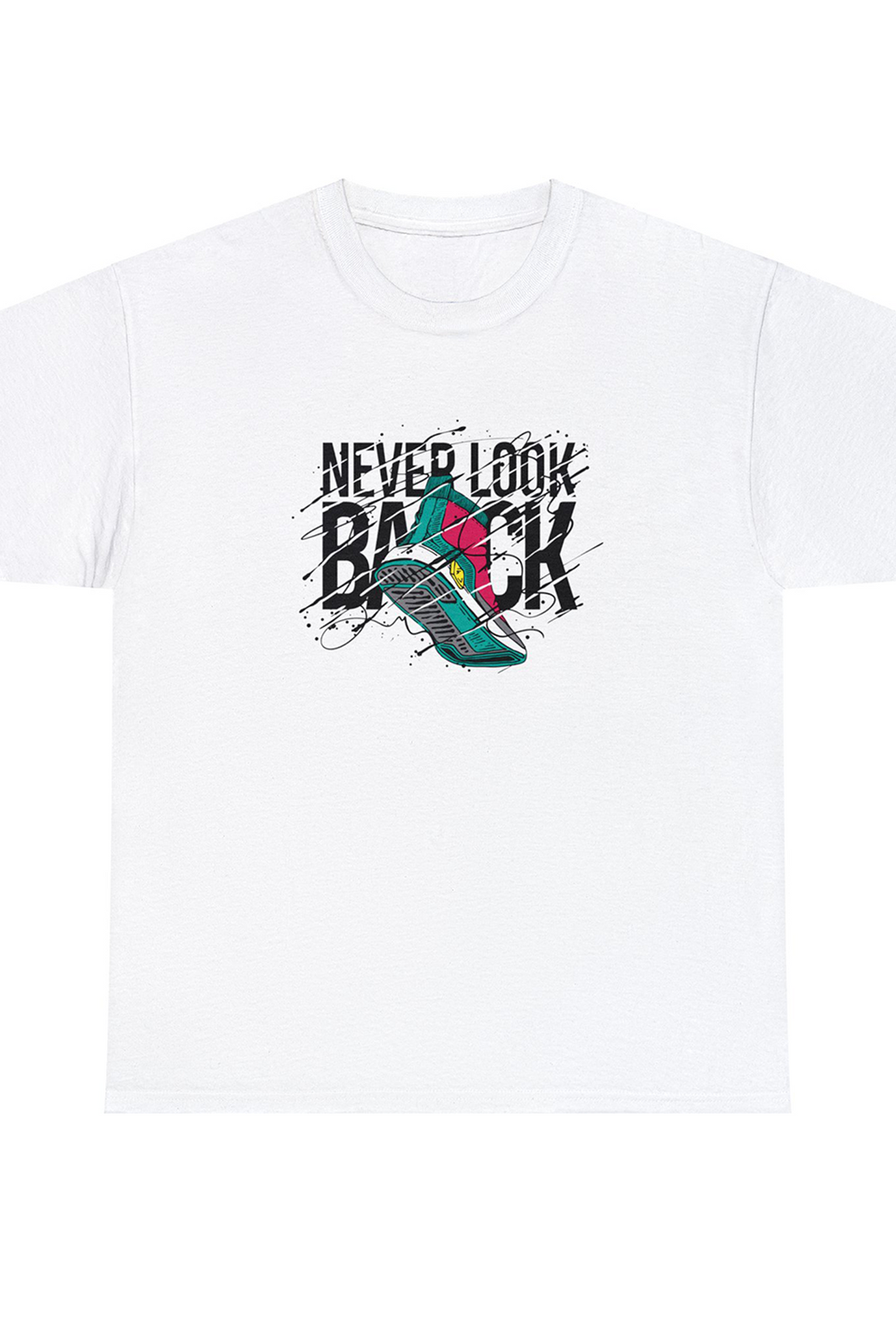 Never Look Back Graphic Tee Shirt