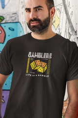 Gamblers Life Is A Gamble Graphic Tee Shirt