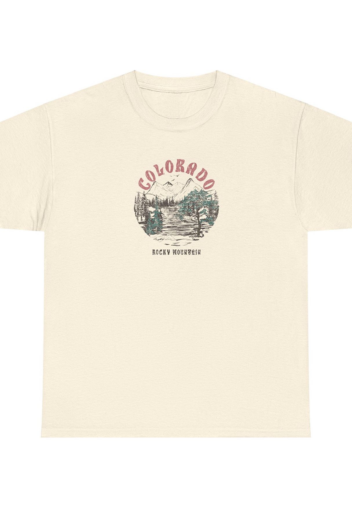 Colorado Rocky Mountain Graphic Tee Shirt