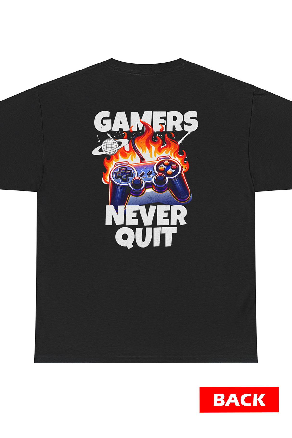 Gamers Never Quit Graphic Tee Shirt