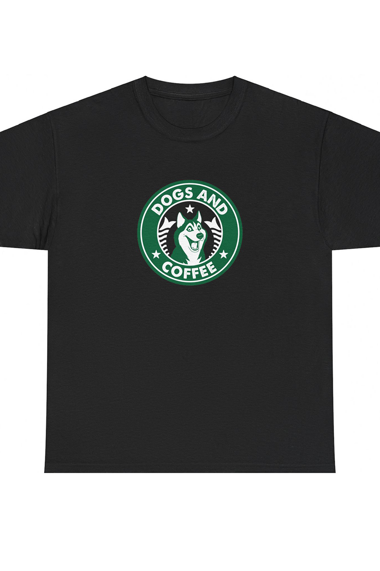 Dogs And Coffee Graphic Tee Shirt