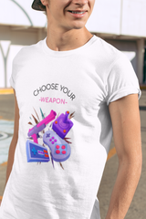 Choose Your Weapon Graphic Tee Shirt