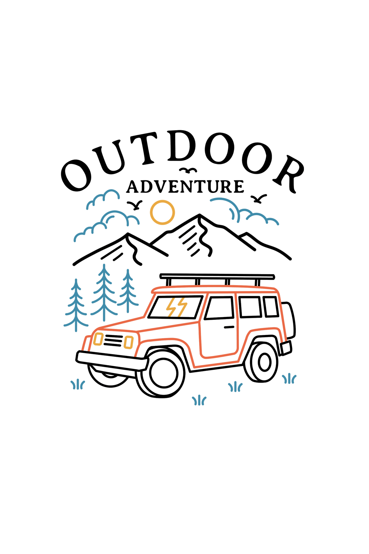 Outdoor Adventure Graphic T Shirt