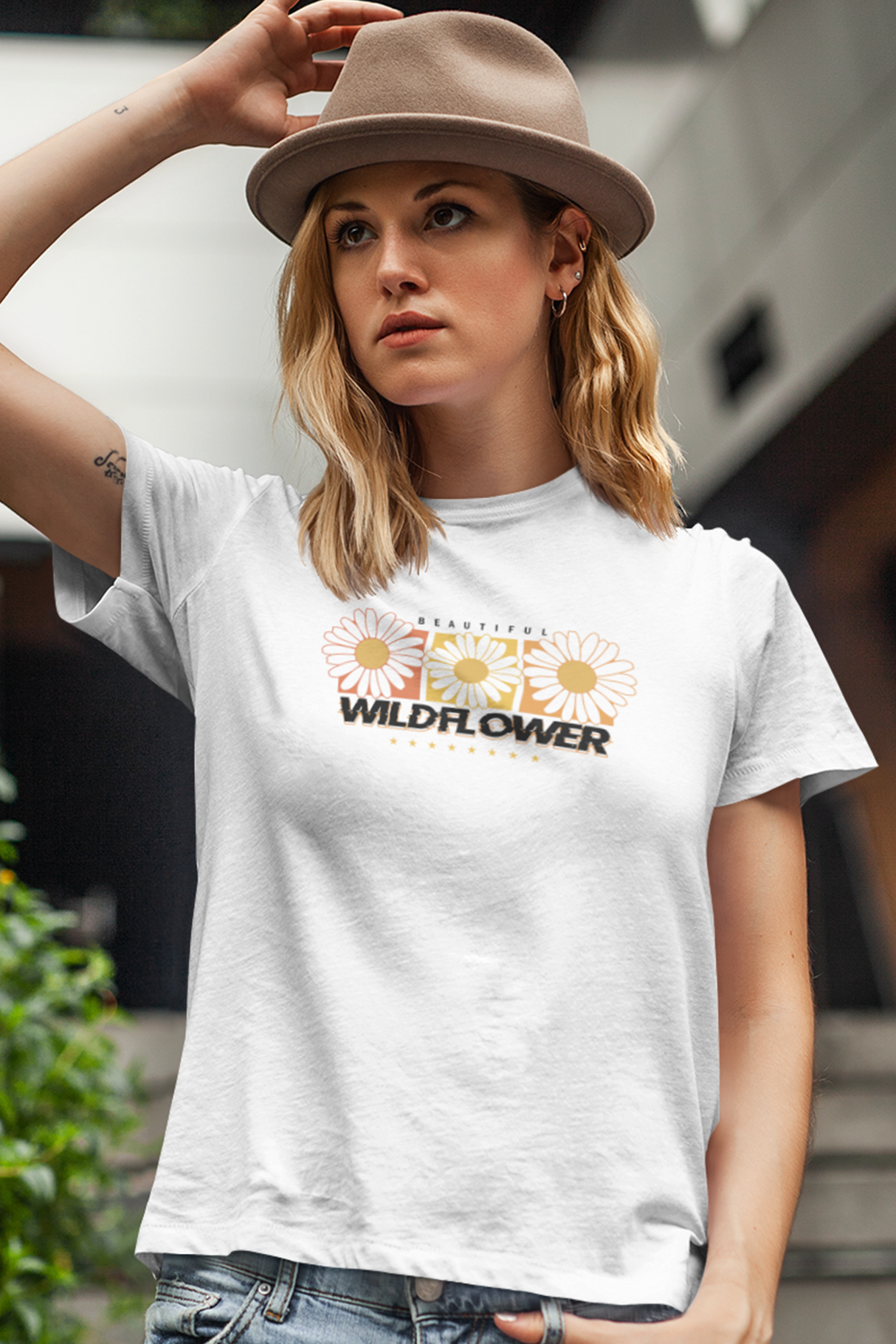 Beautiful Wildflower Graphic Tee Shirt