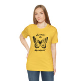 Dream On Dreamer Butterfly Graphic T Shirt